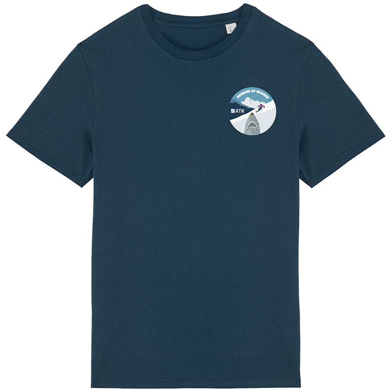 ATK Sharks t-shirt coton bio bleu marine taille M