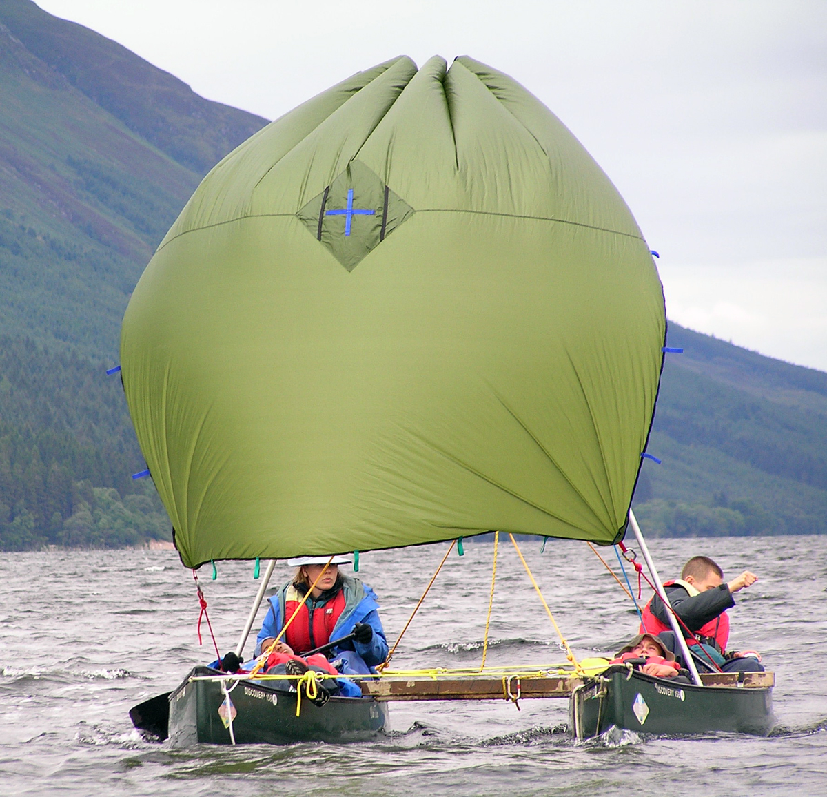 Snowsled Watersport Open Canoe Cat Rig kit voile canoë
