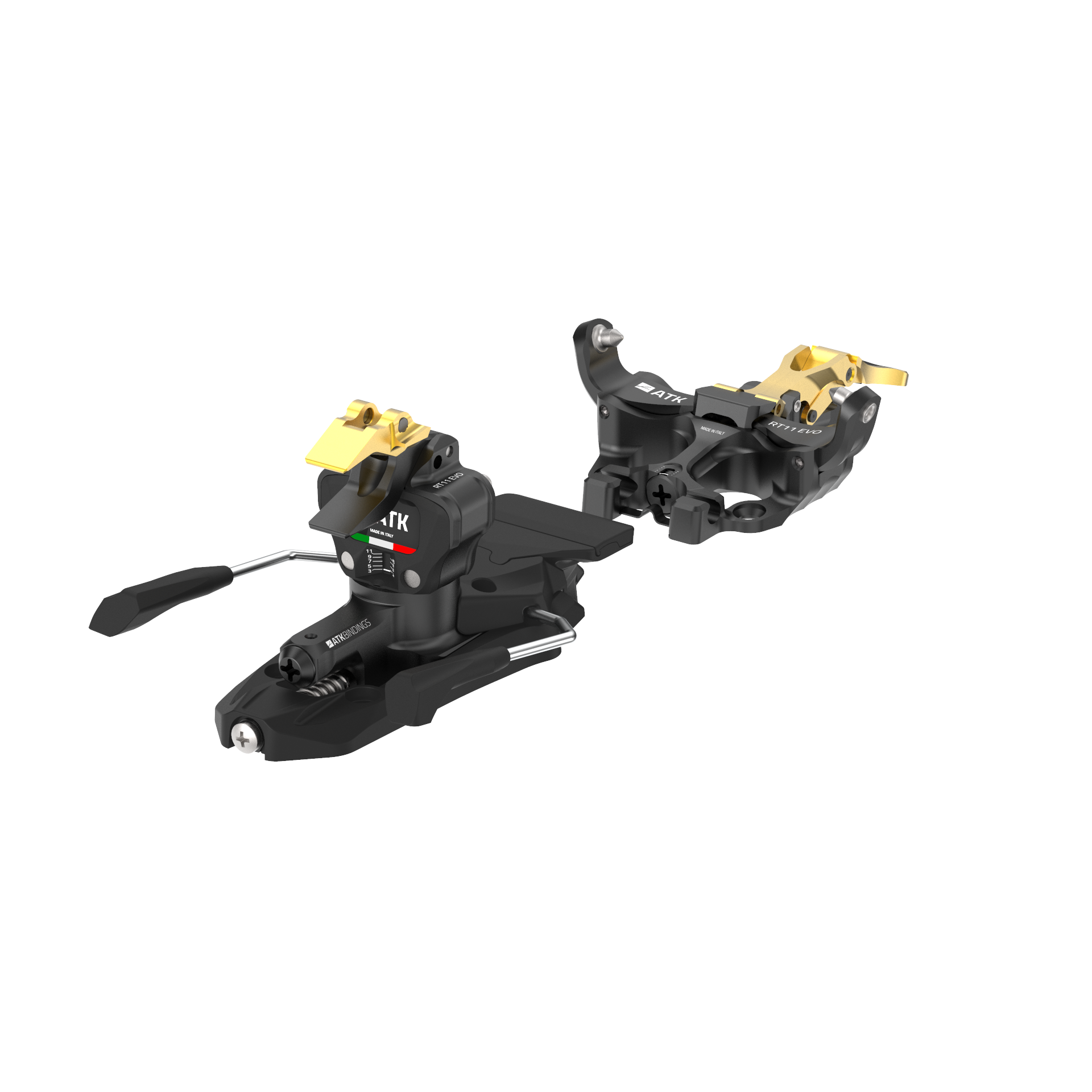 ATK RT 11 EVO fixation ski rando Gold 086 frein 86mm