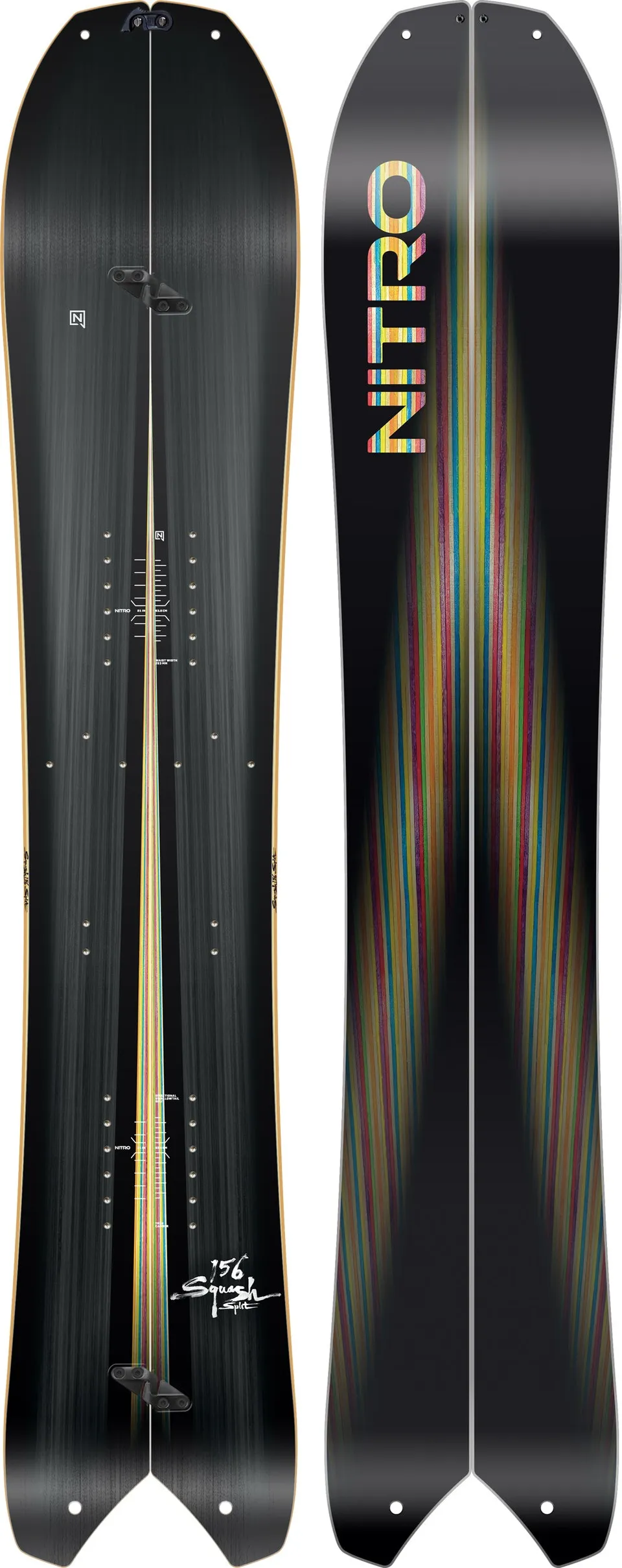 Nitro Squash Split splitboard 159mw swallowtail poudreuse