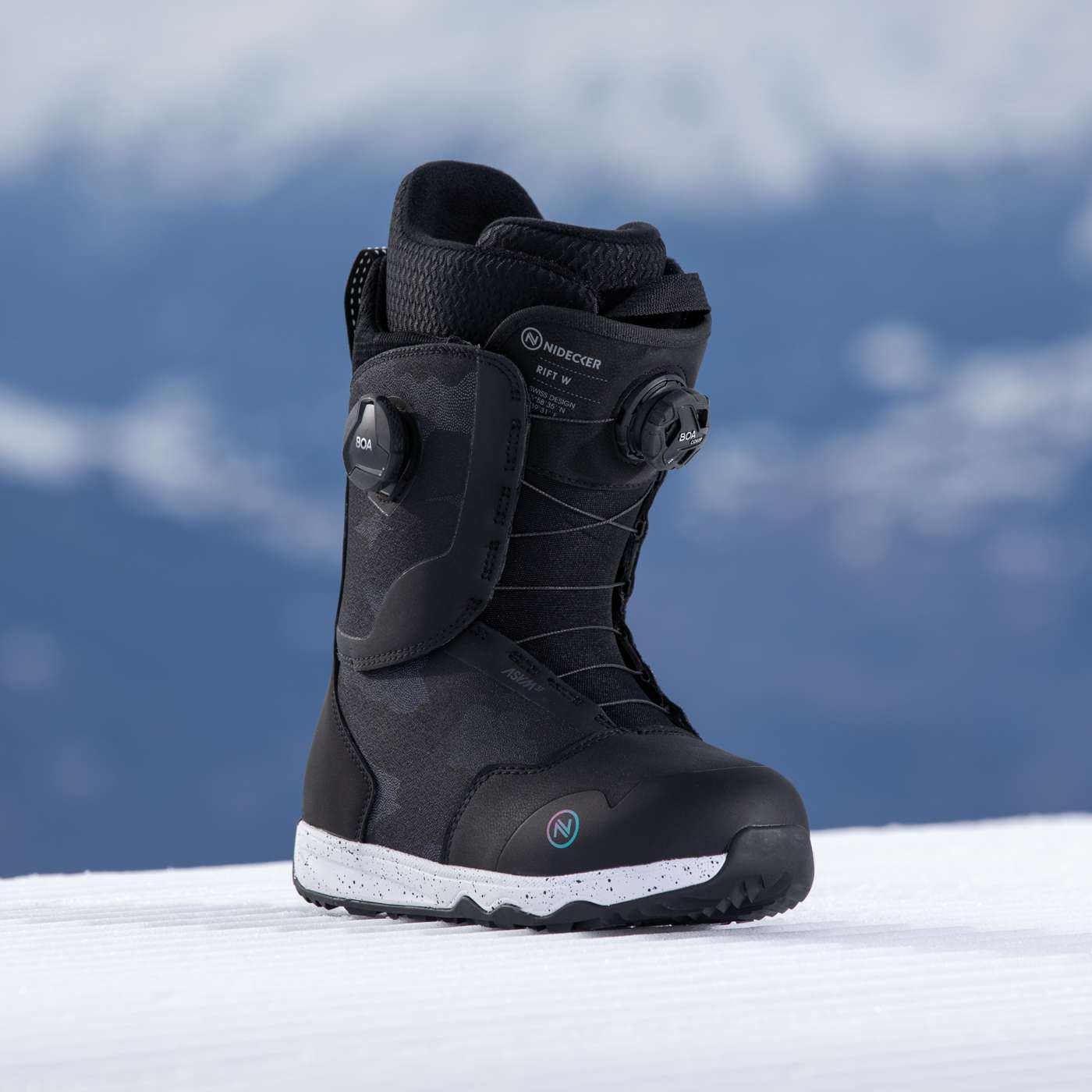 Nidecker Rift W 2024 boots snowboard noires lacets