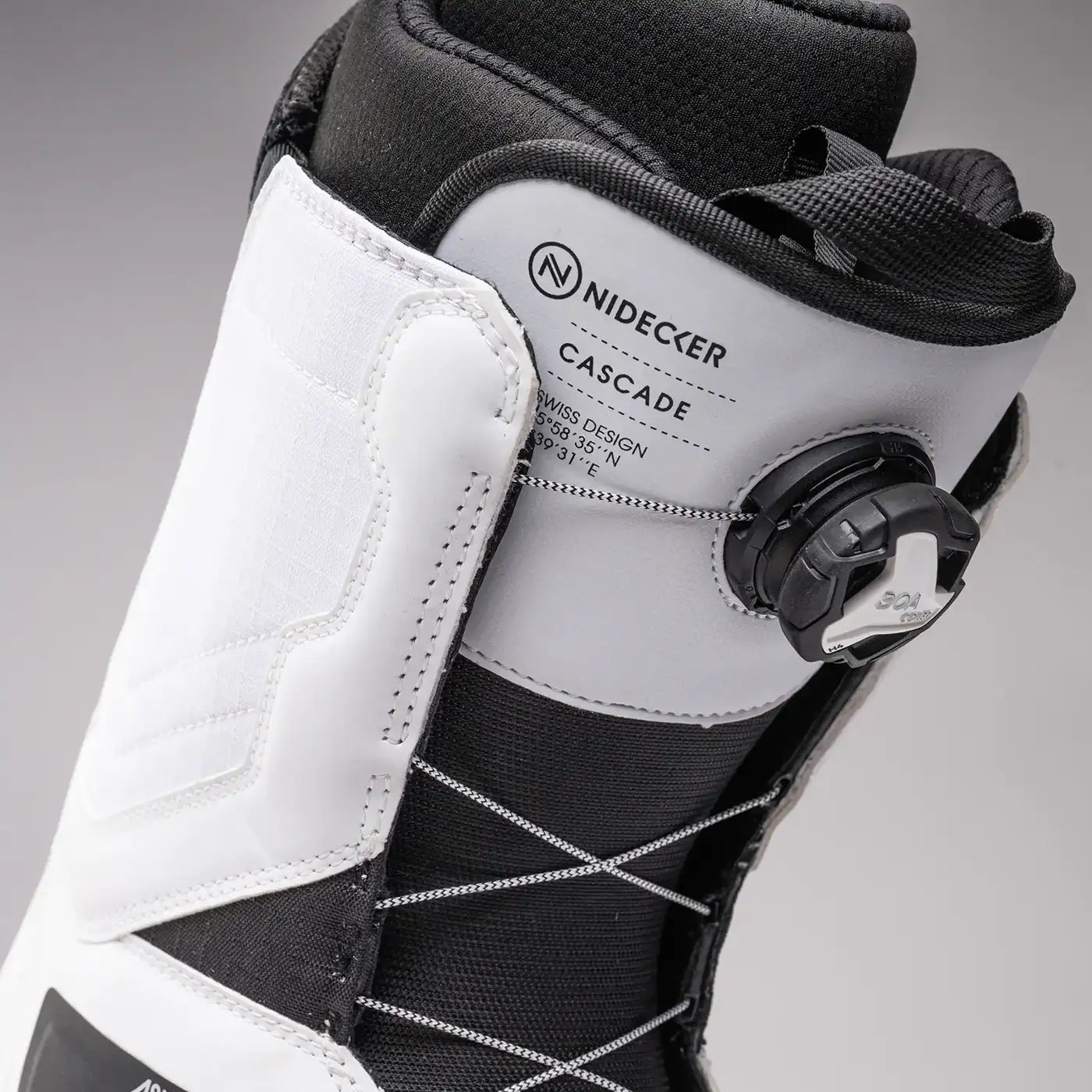 Nidecker Cascade 2025 boots snowboard blanc 9.5 BOA