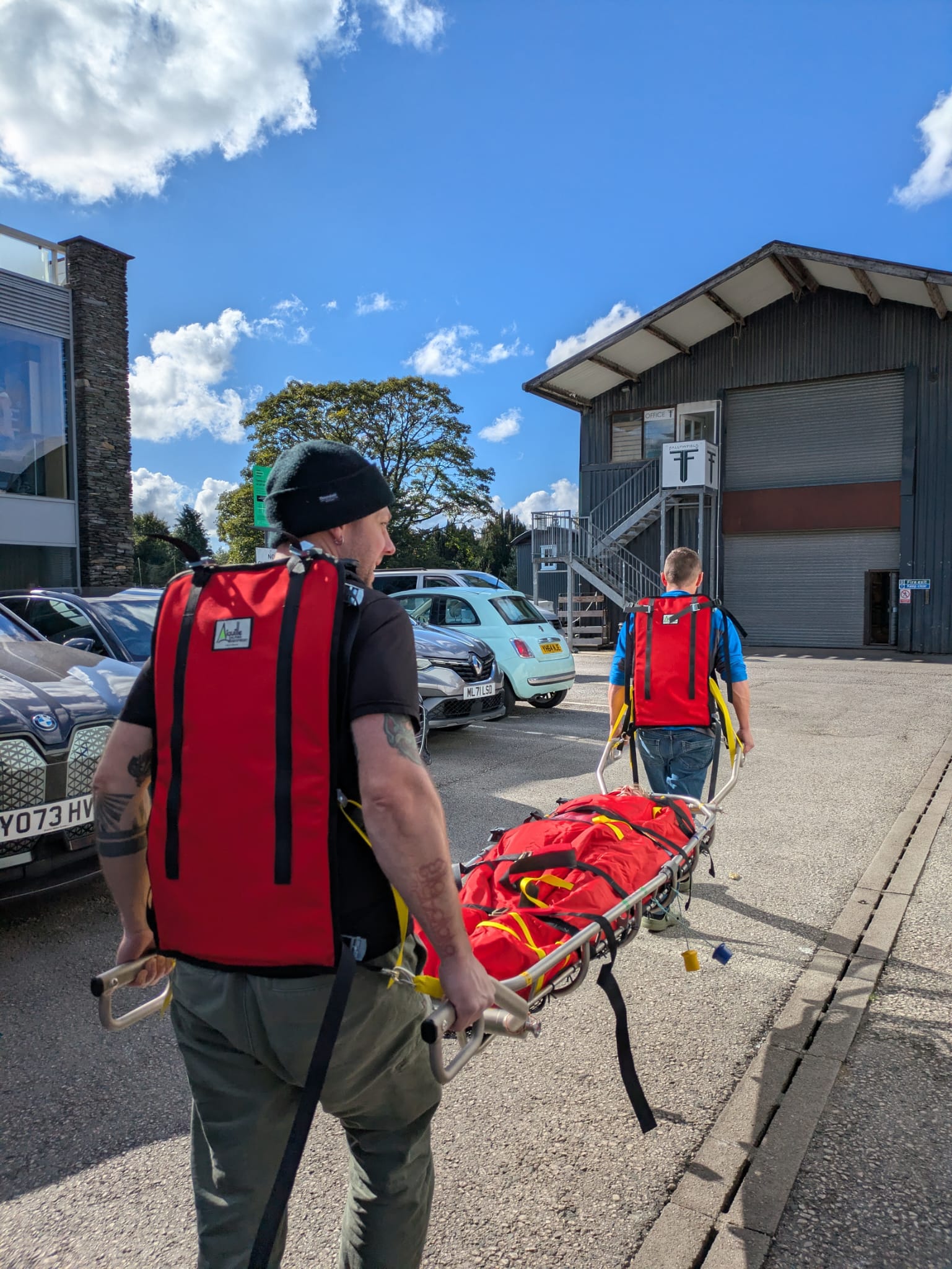Snowsled Rescue système portage brancard Titan Bell à l'unité