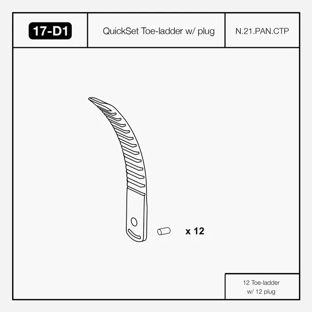Nidecker NDK SPR 17-D1 sangle orteils noir