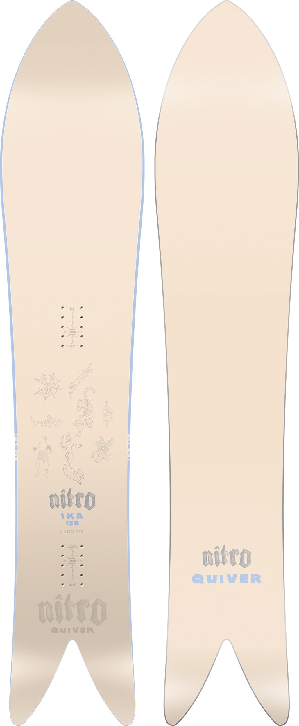 Nitro IKA snowboard 152 fish poudreuse