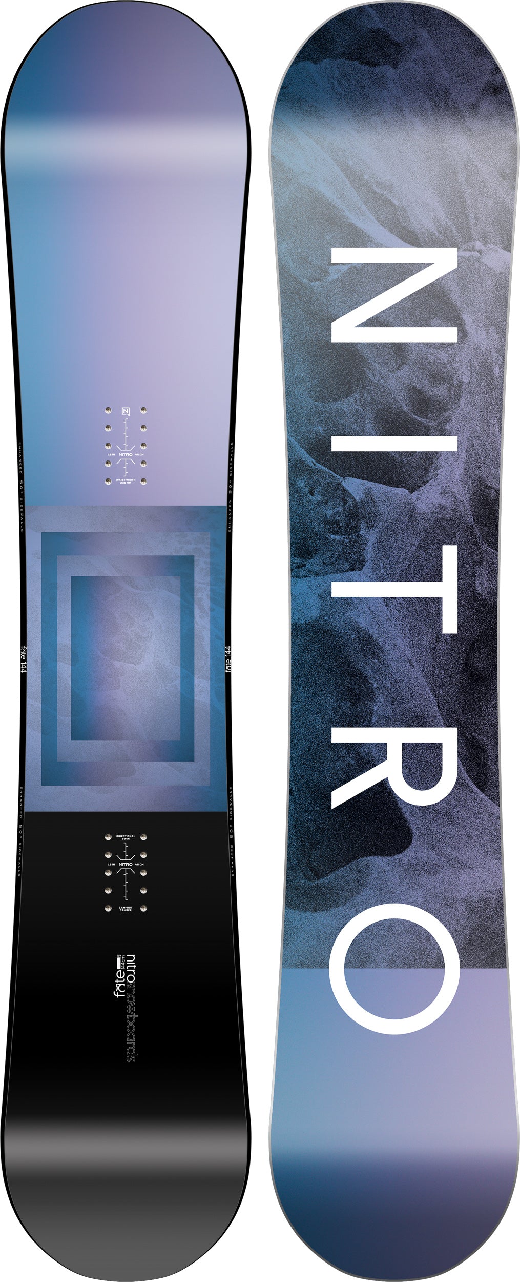 Nitro Fate snowboard femme 150 polyvalent