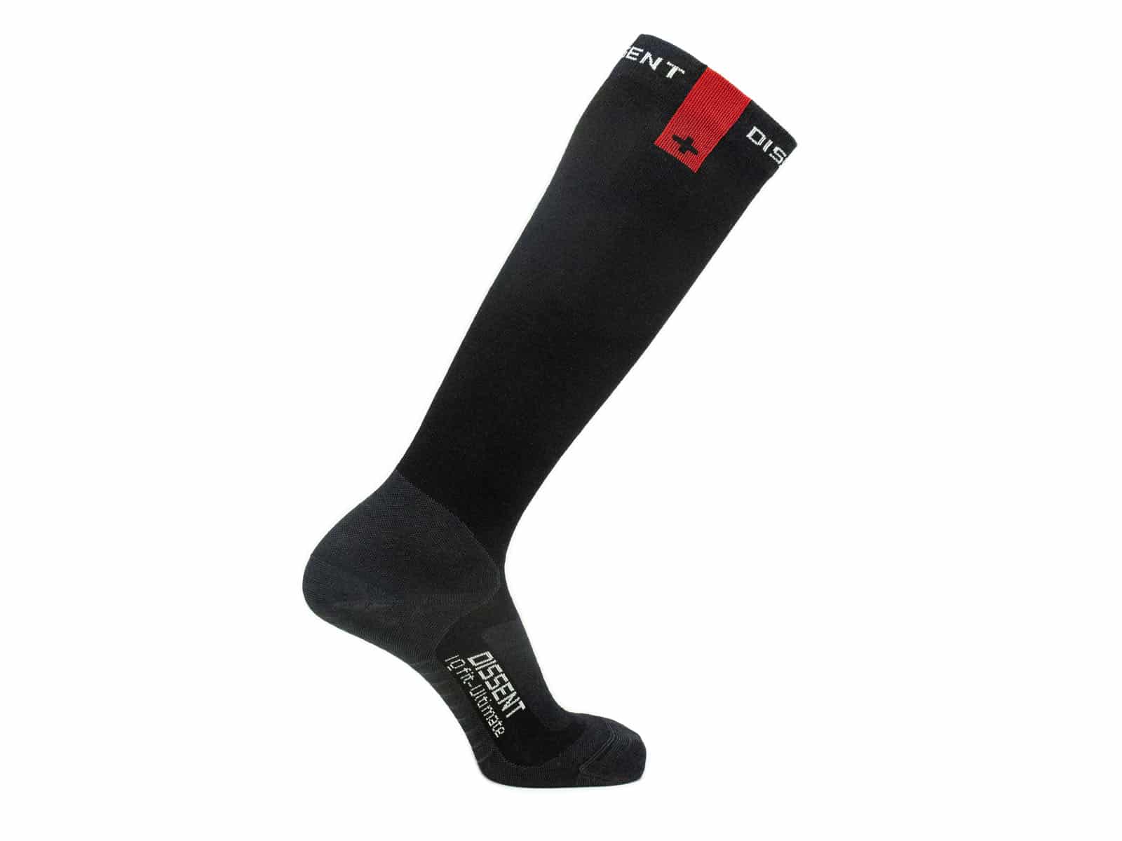 Dissent IQfit Ultimate Chaussettes Ski Snowboard Noir Rouge