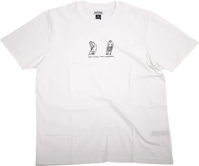 Nitro Tee Time t-shirt homme blanc M manches longues