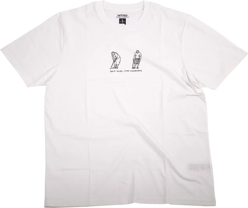 Nitro Tee Time t-shirt homme blanc M manches longues