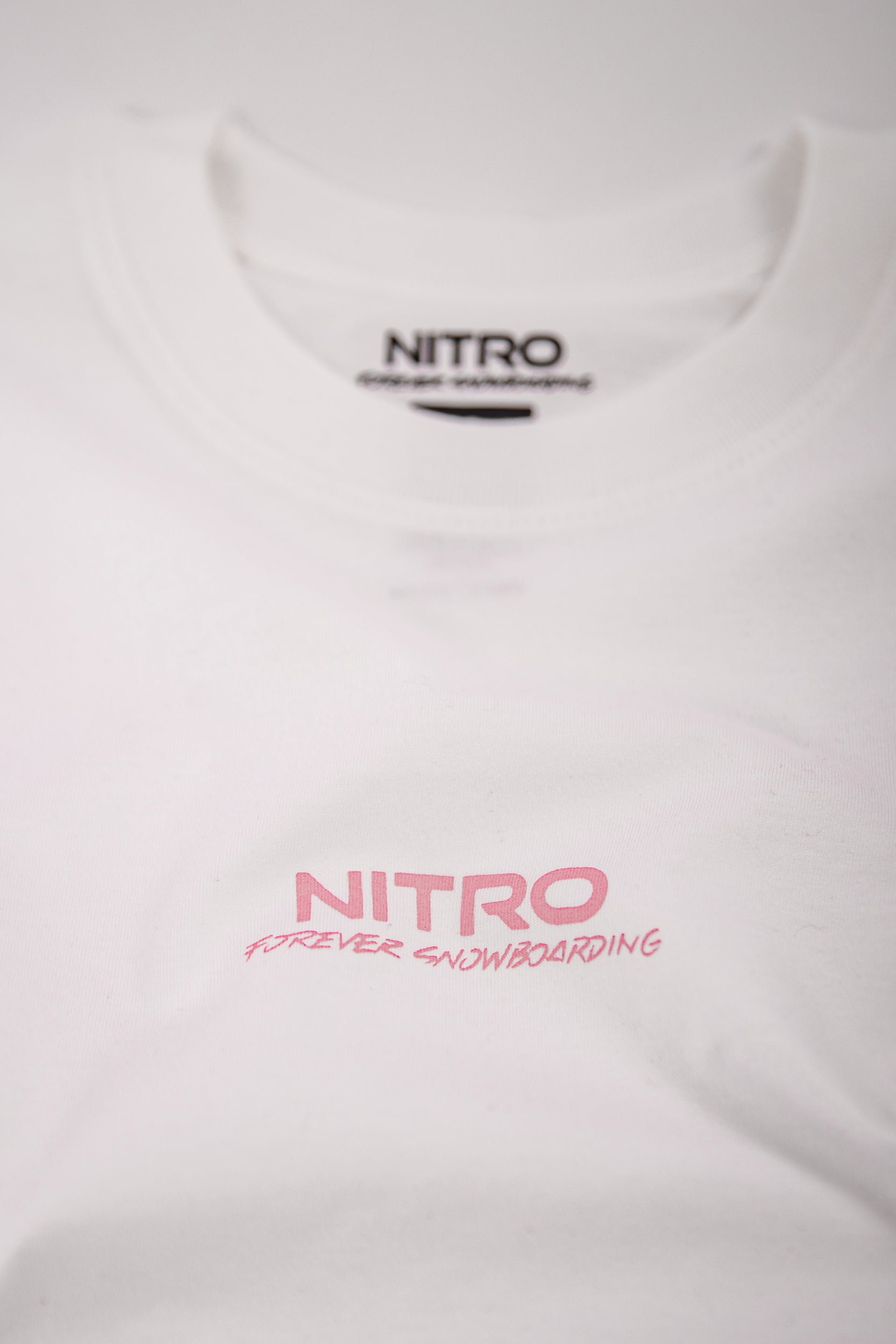 Nitro Logo T-Shirt femme White coton col rond