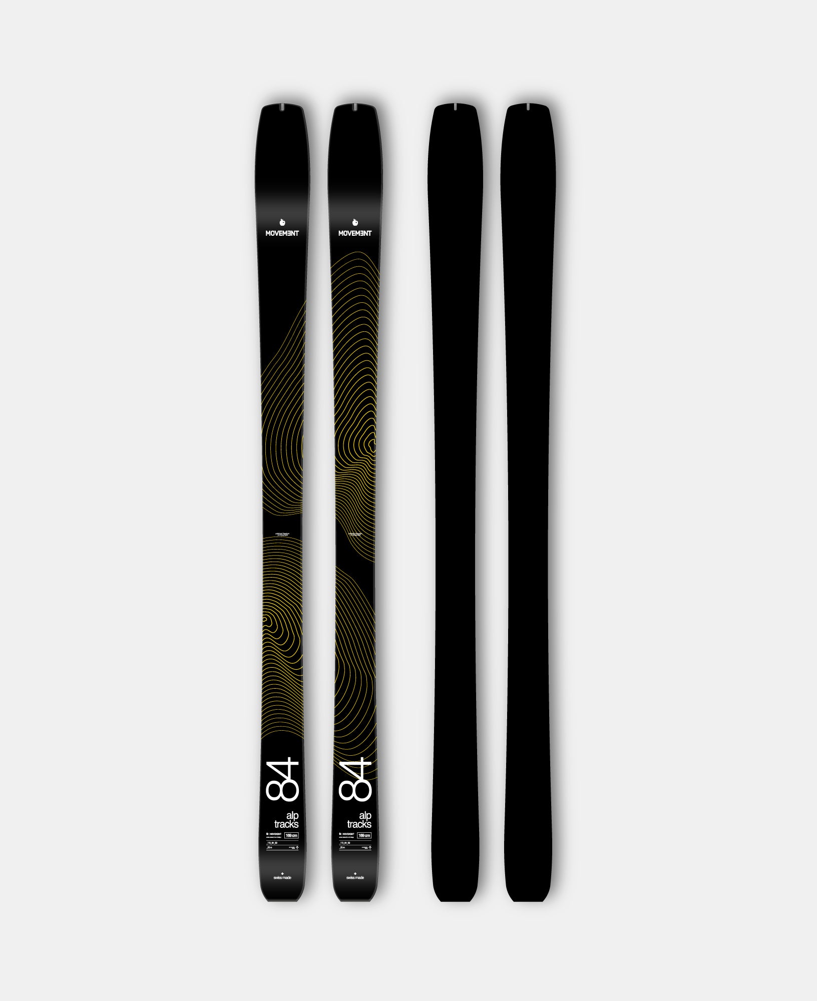 Movement Alp Tracks 84 ski speed touring 169 cm Swiss Made