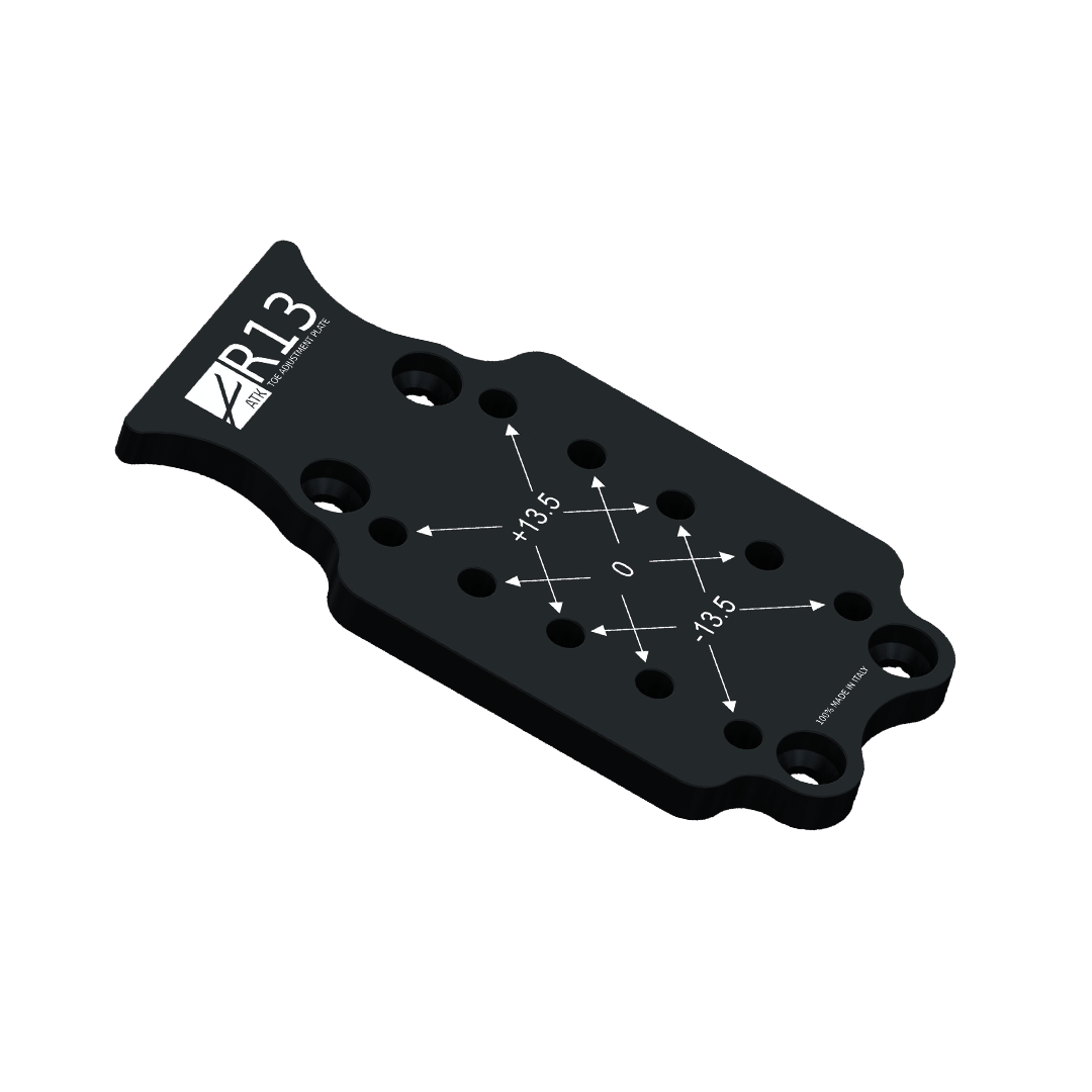 ATK Accessories Toe Plate R13 plaque butée ski noir 27 mm paire
