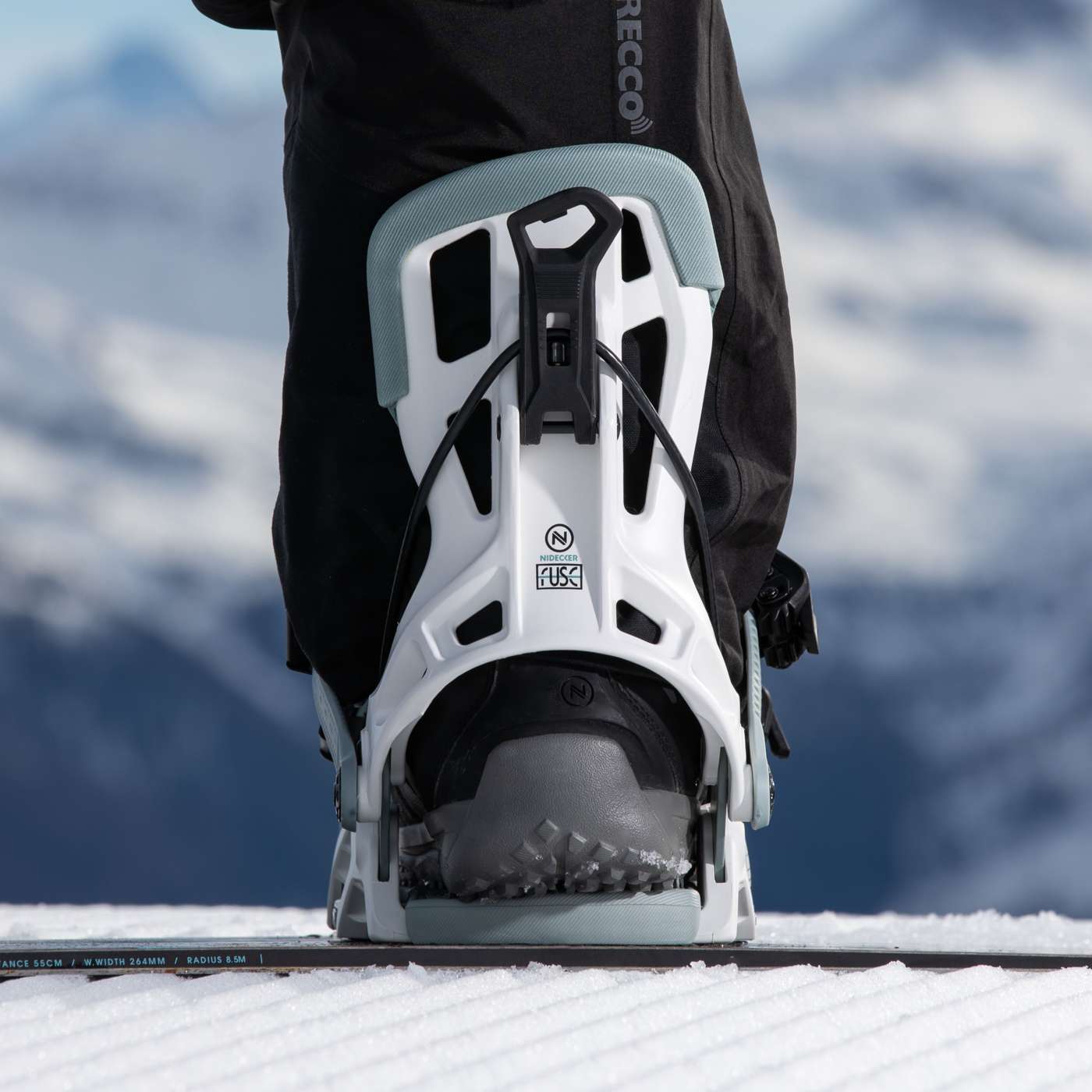 Nidecker Flow Fuse fixations snowboard entrée rapide flex medium