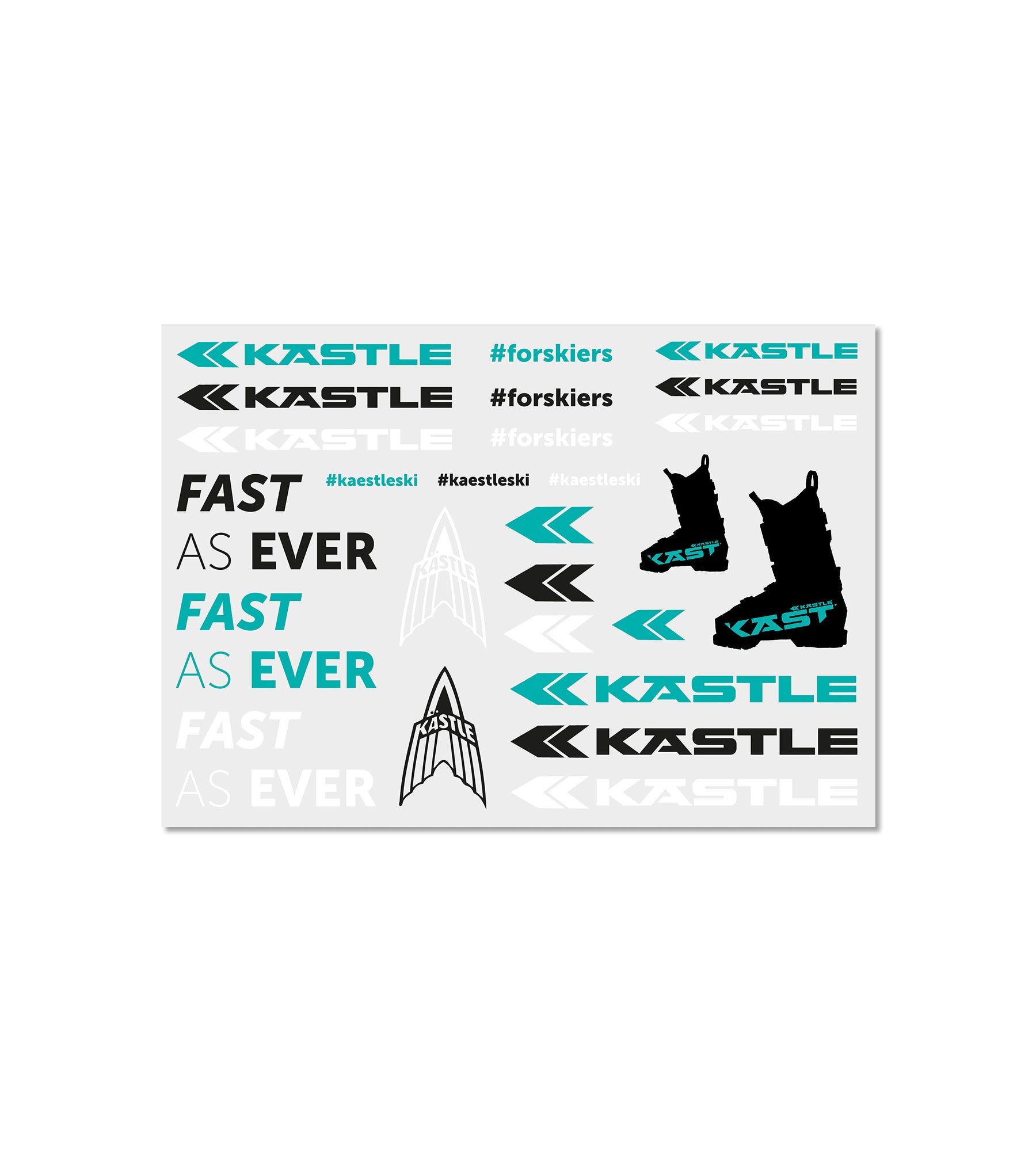 Kastle Sticker Sheet 2.0 autocollants ski Uni