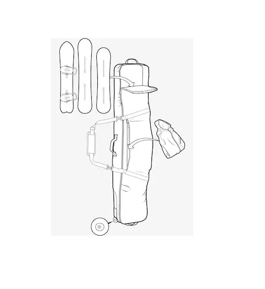 Burton Wheelie Gig Bag housse snowboard IXION rembourrée