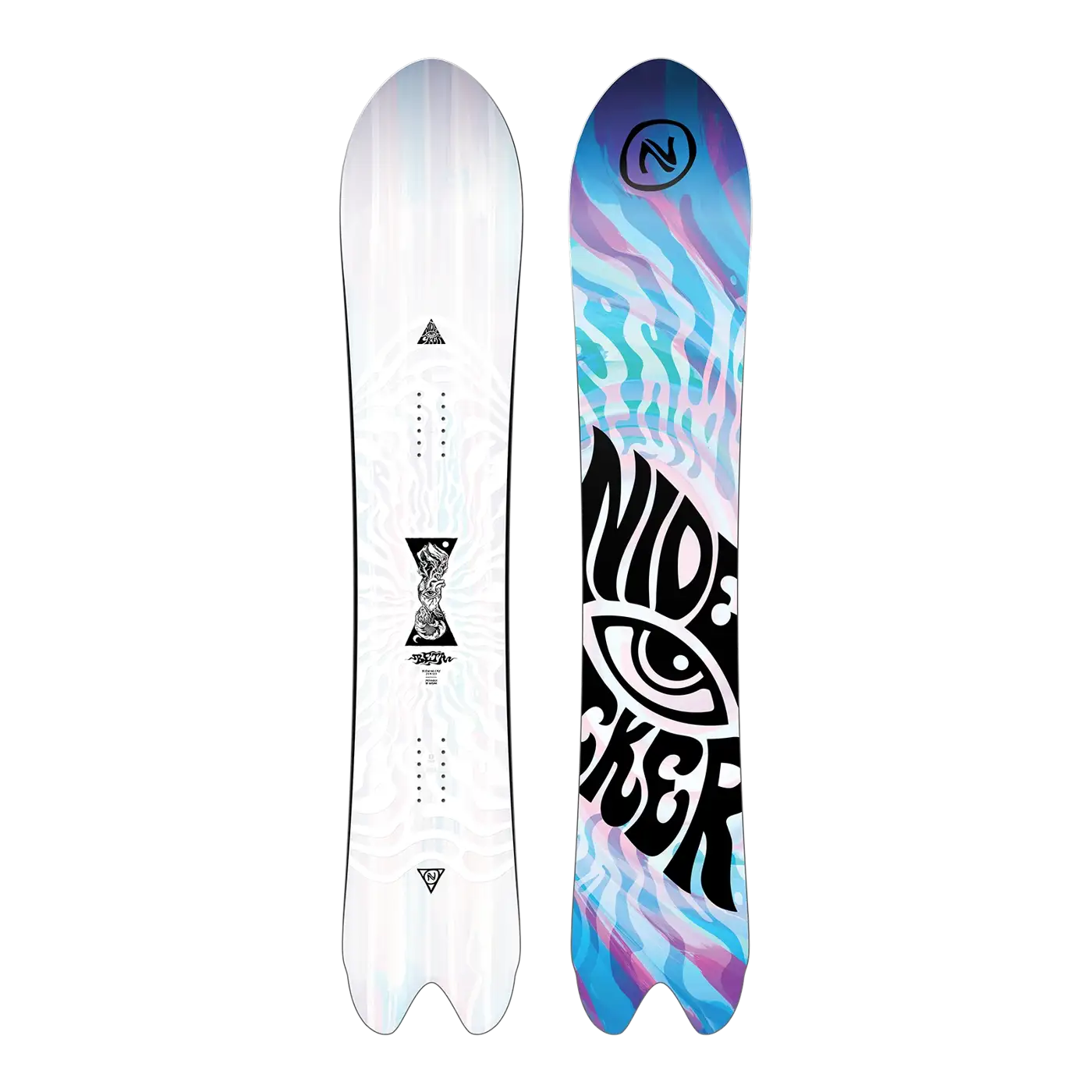 Nidecker Beta snowboard poudreuse swallowtail