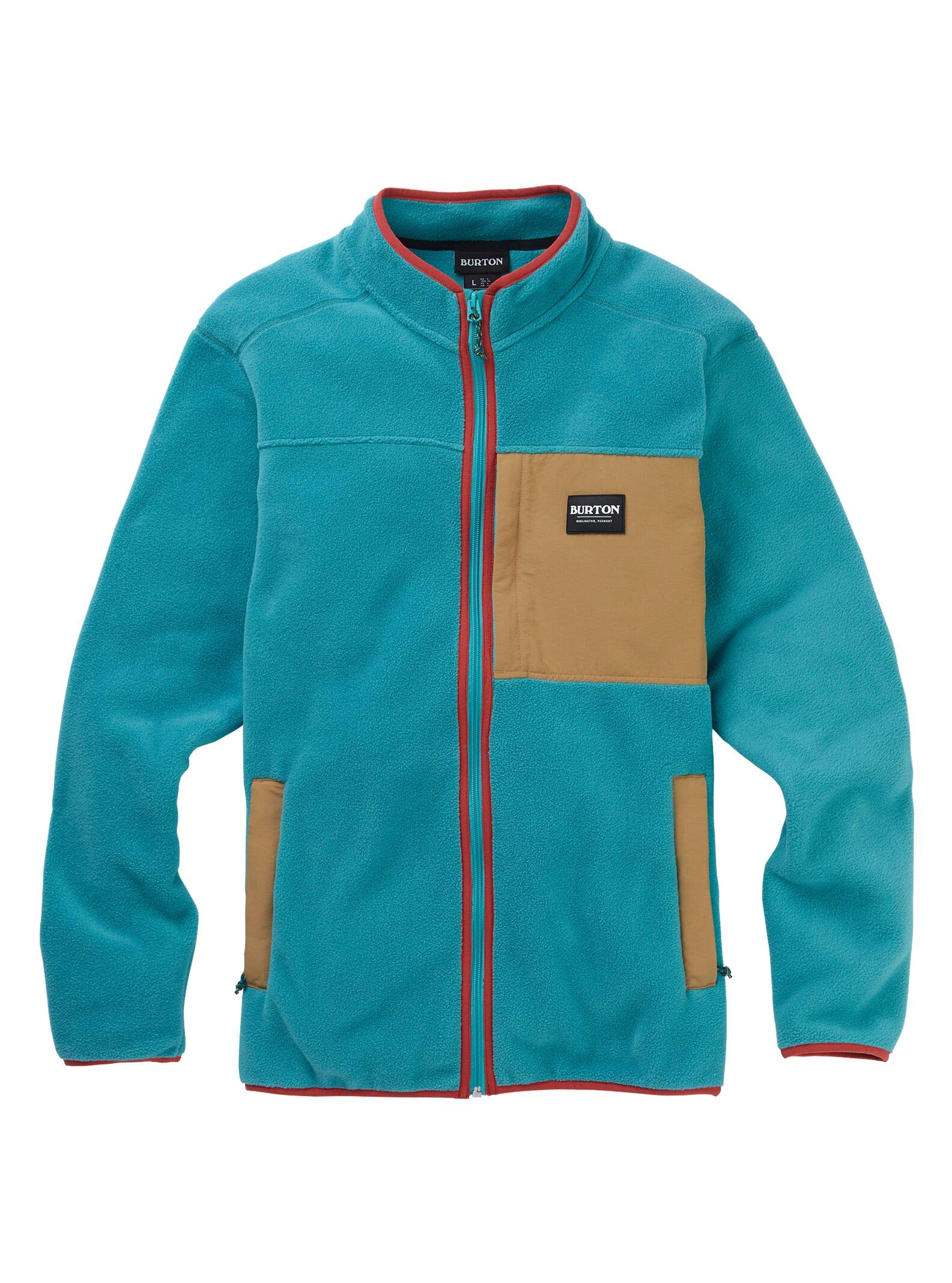 Burton Hearth Sweat Zippé Homme Polaire XS Gris Chiné