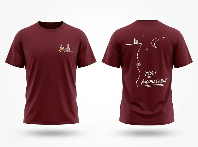 Aiguille Valley Most Aiguilleable T-shirt coton bordeaux
