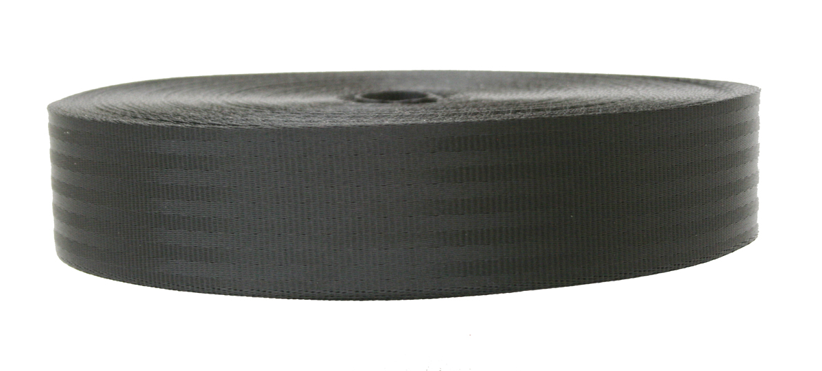 Aiguille 47mm sangle polyester noire au mètre
