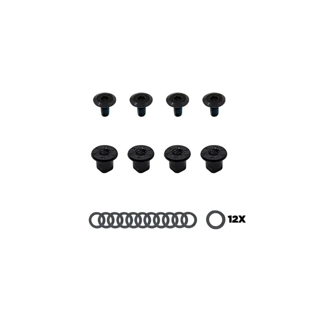 Nidecker 28-V1 Alu-Modback C-Bolt Set Fixation Noir