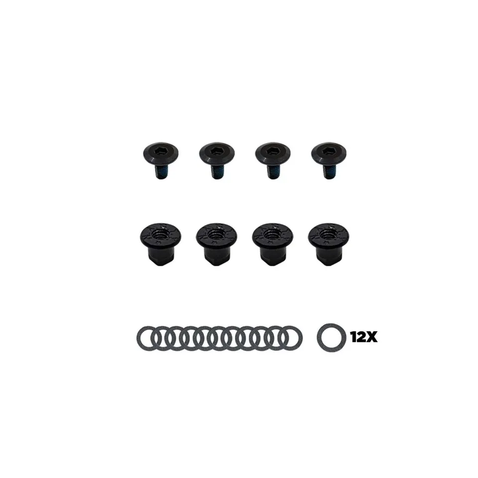 Nidecker 28-V1 Alu-Modback C-Bolt Set Fixation Noir