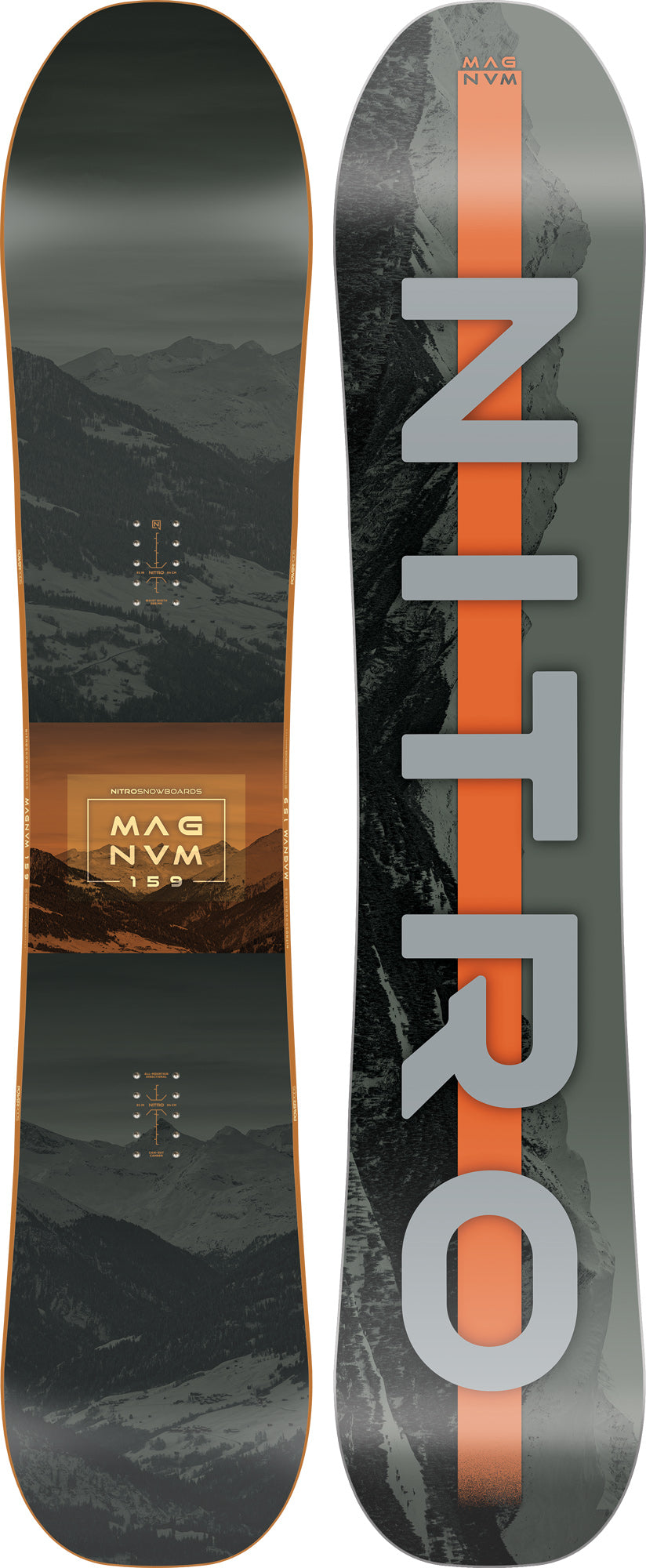 Nitro Magnum snowboard 163w all mountain poudreuse
