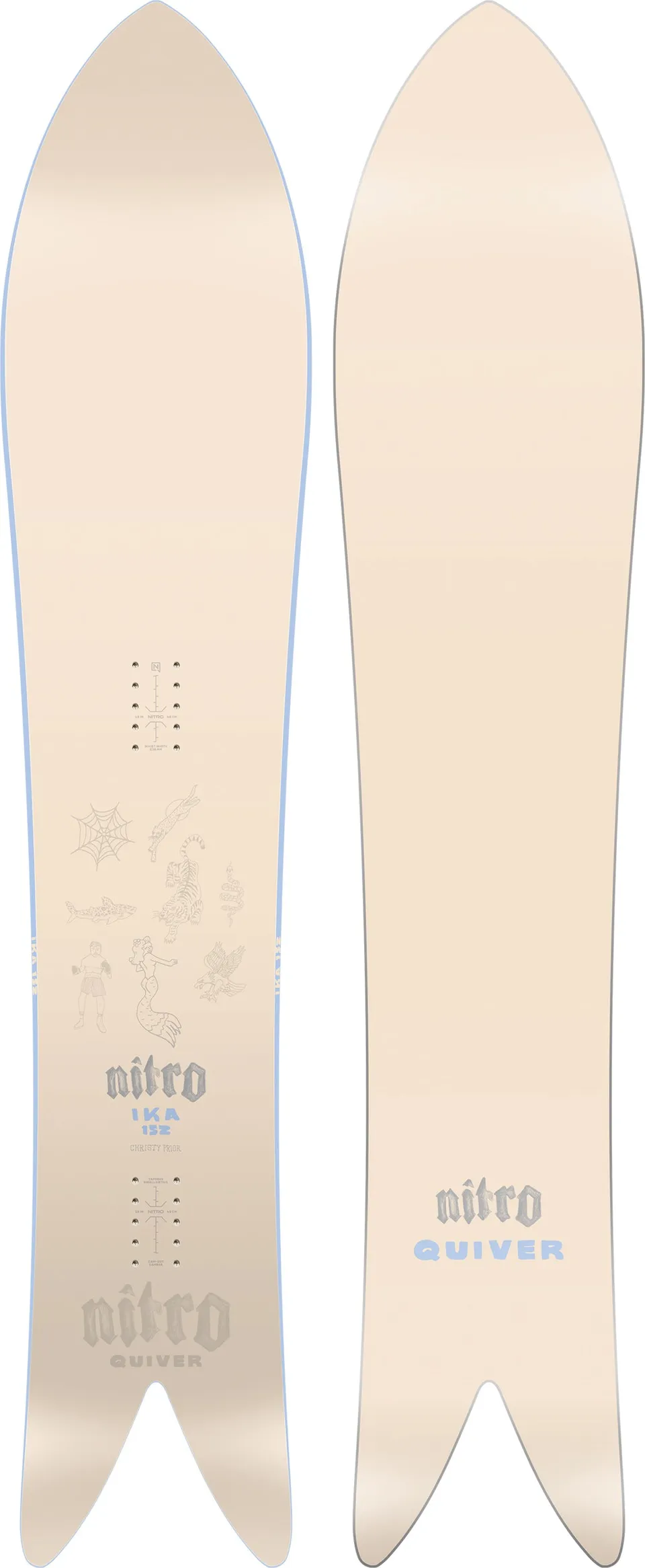Nitro IKA snowboard 152 fish poudreuse