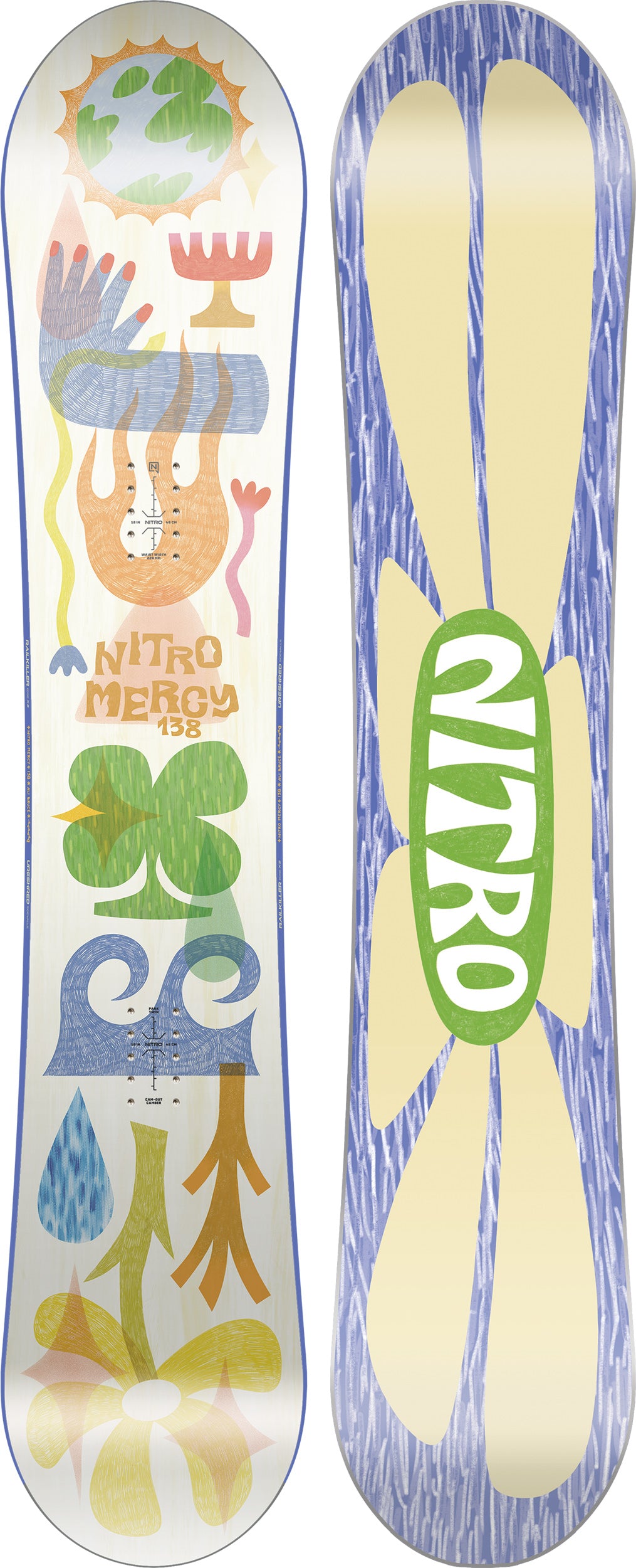 Nitro Mercy snowboard femme 142 freestyle park