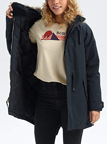 Burton Saxton Veste Ski Femme Duvet 650 Capuche Fourrure