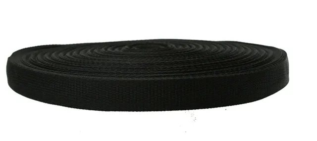 Snowsled Accessories 25mm sangle polypropylène noire