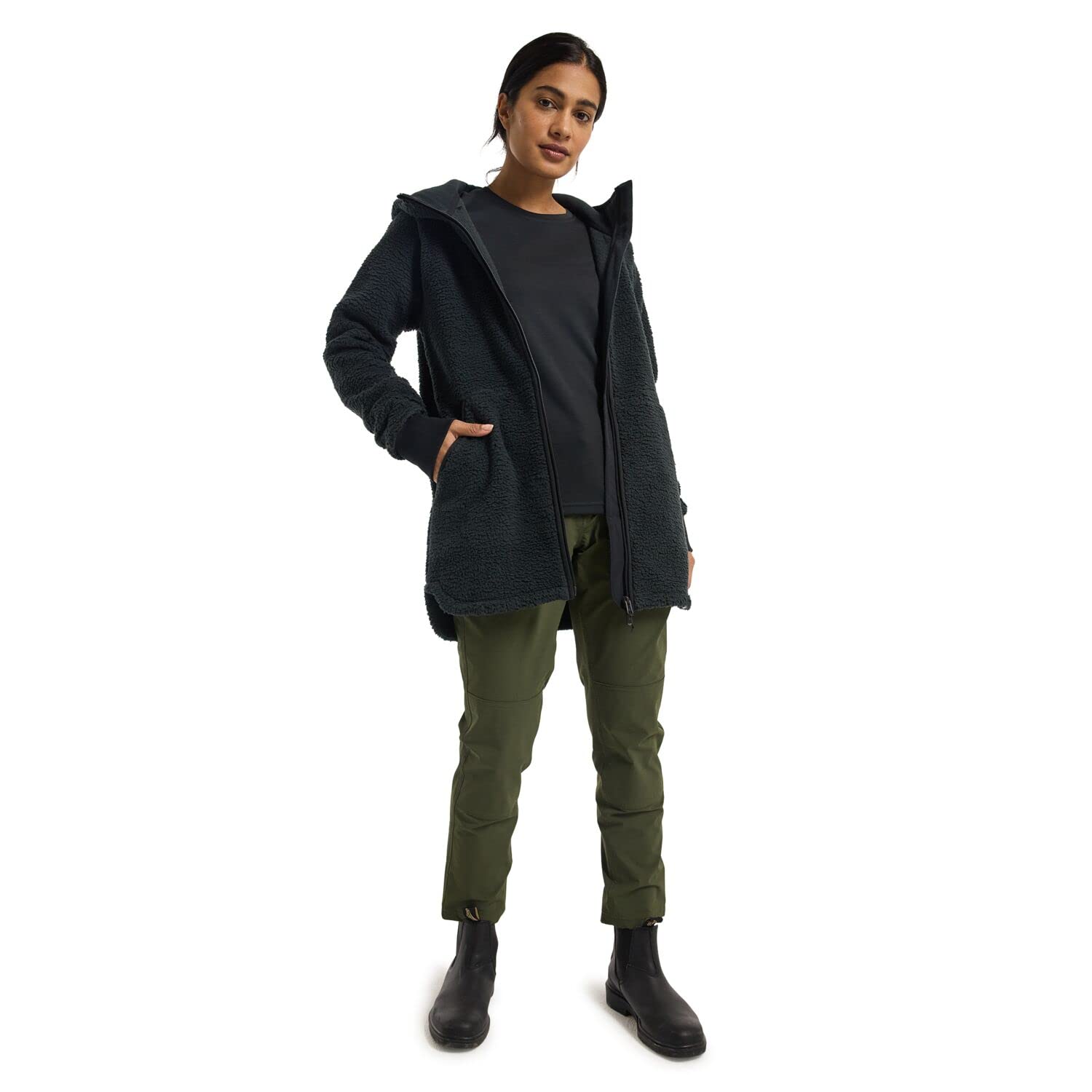 Burton Minxy sweat capuche zippé femme polaire taille 38