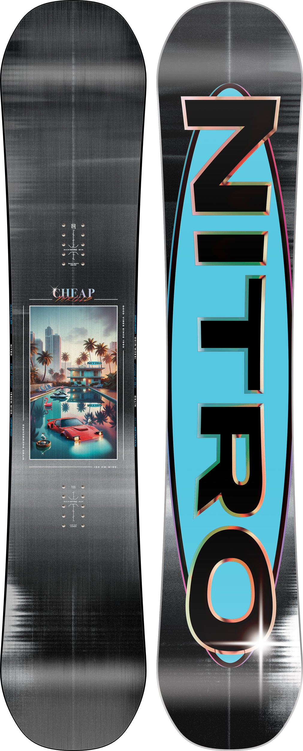 Nitro Cheap Thrills Wide 157W snowboard park 1st Choice