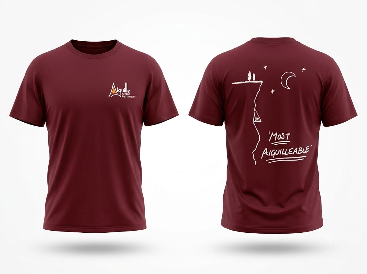 Aiguille Valley Most Aiguilleable T-shirt coton bordeaux