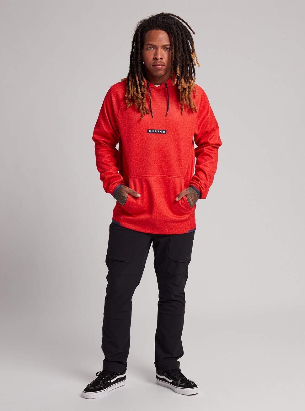 Burton Crown Weatherproof Pullover sweat capuche homme gris
