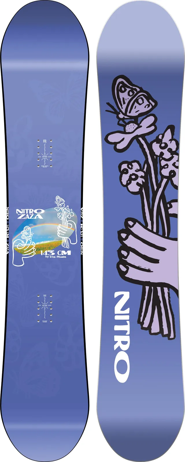 Nitro Zaza snowboard femme 149 twin park