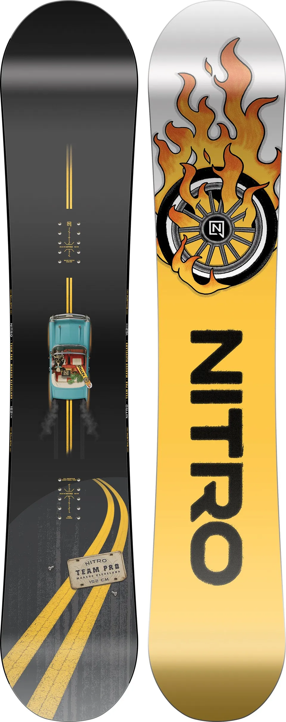 Nitro Team Pro Marcus Kleveland snowboard 157 park