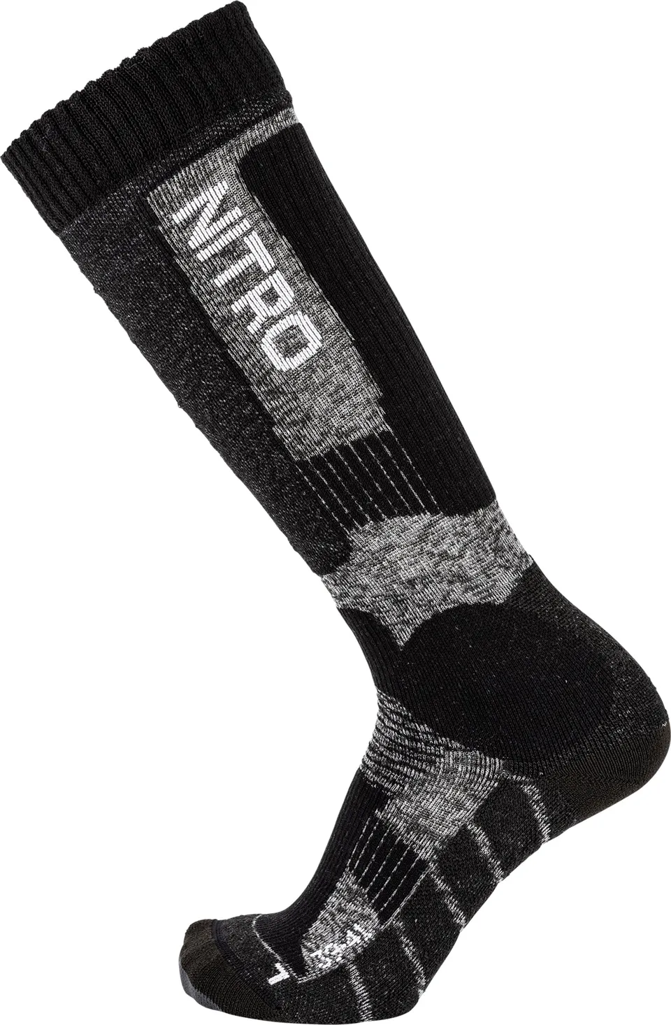 Nitro Cloud 8 Chaussettes Snowboard Noir/Gris L