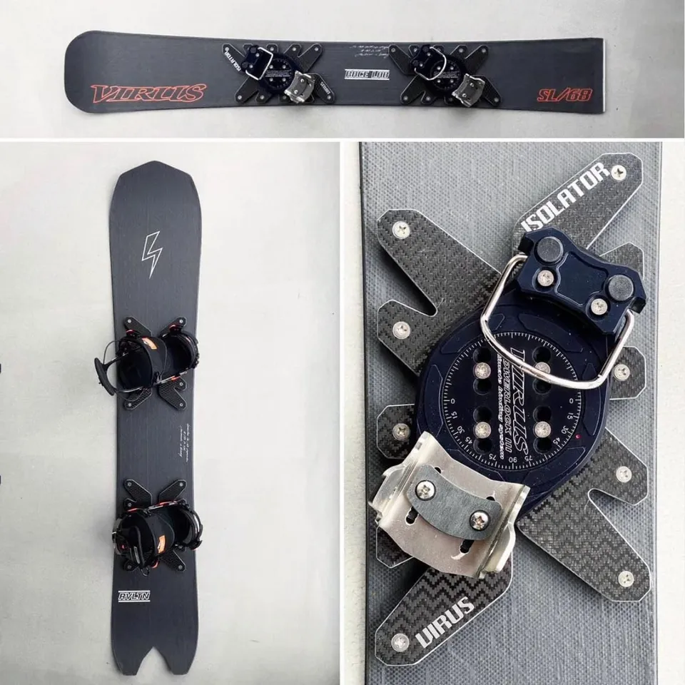 Virus Isolator Plate plaque snowboard carbone 1,0 kg