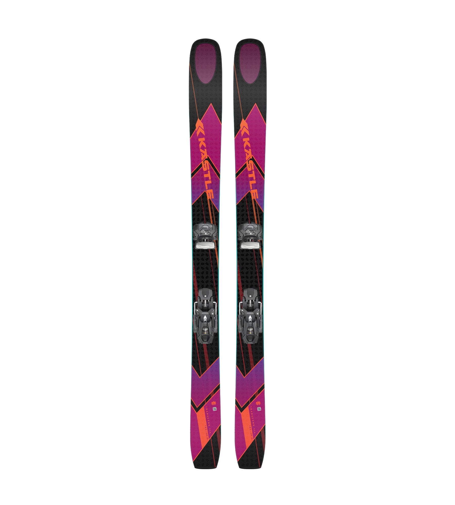 Kastle Transcend 114 ski freeride 185 + K14 Attack GW poudreuse