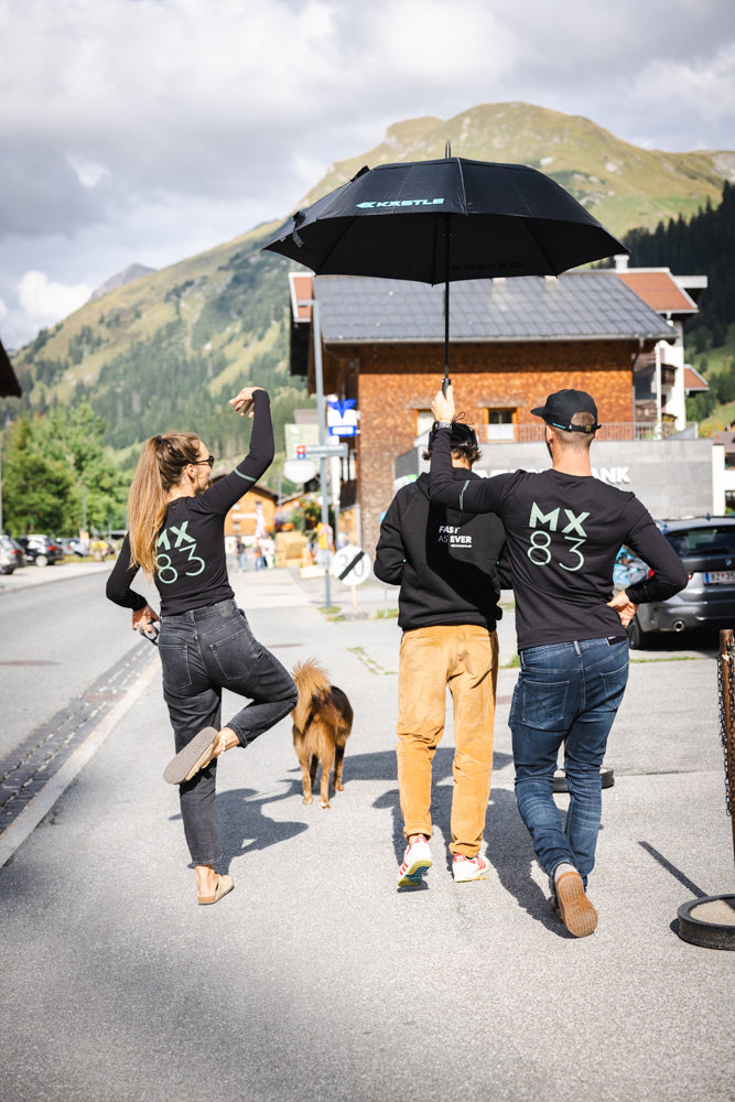 Kastle Logo Umbrella parapluie noir 130 cm