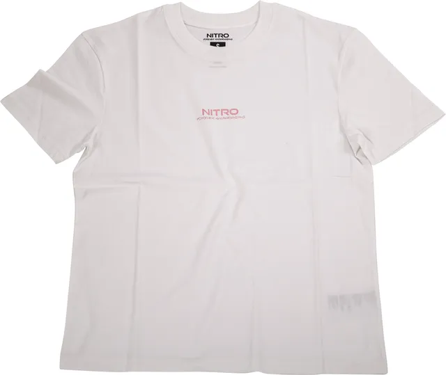 Nitro Logo T-Shirt femme White coton col rond