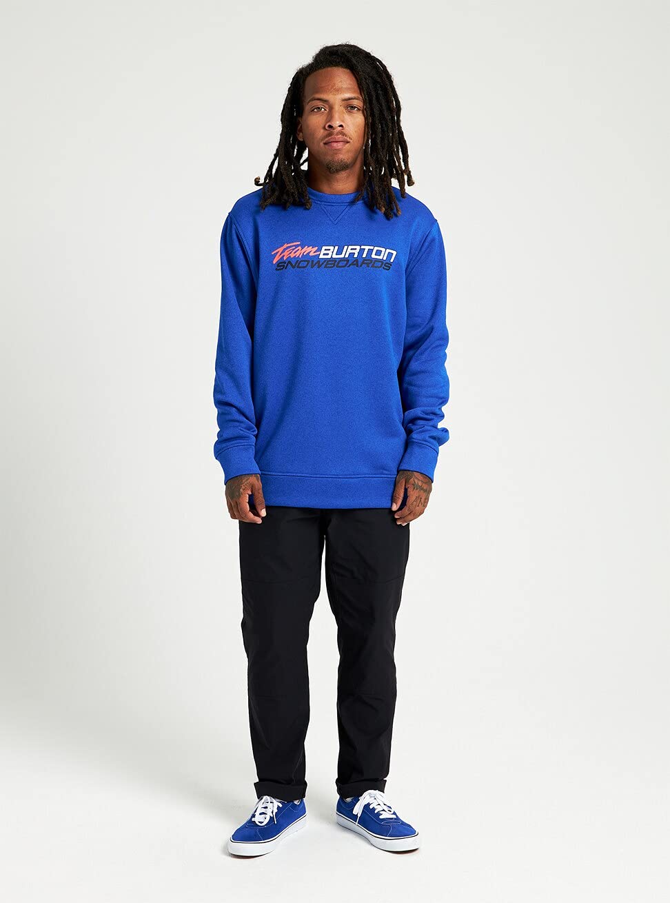 Burton Chêne Pull Col Rond Polaire Homme Noir