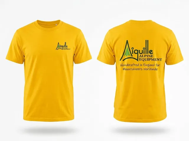 Aiguille Valley Lifestyle T-Shirt Jaune Coton Bio M