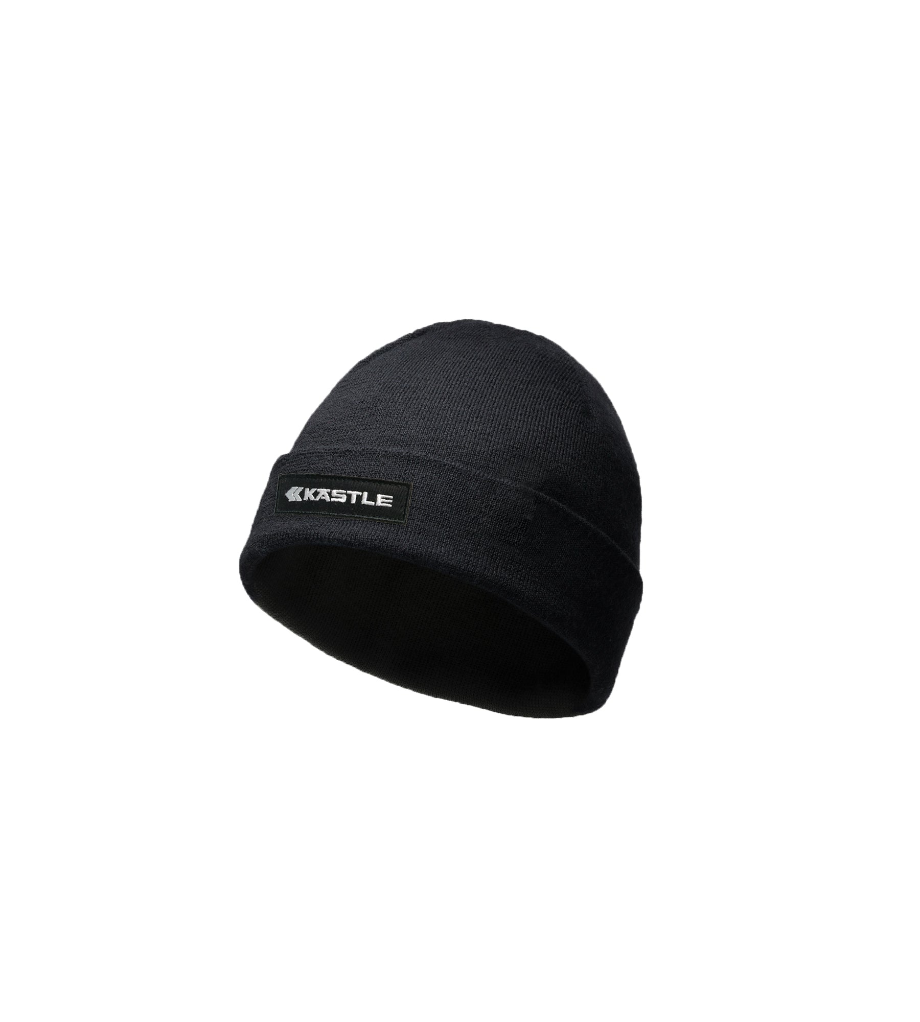 Kastle Logo Patch Beanie bonnet ski merino noir