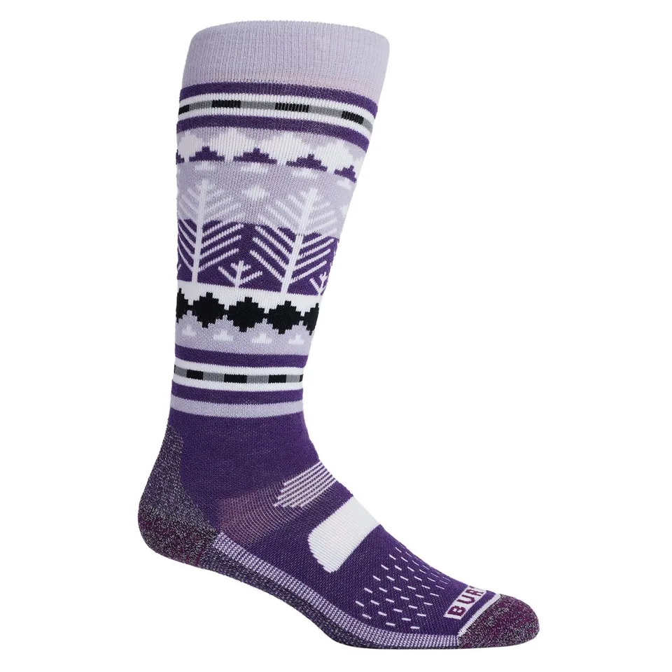 Burton Performance Midweight chaussettes snowboard femme M Snowy Pines laine