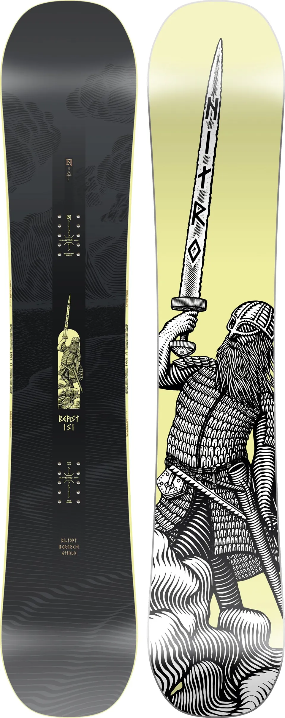 Nitro Beast Snowboard 158MW 1st Choice freestyle