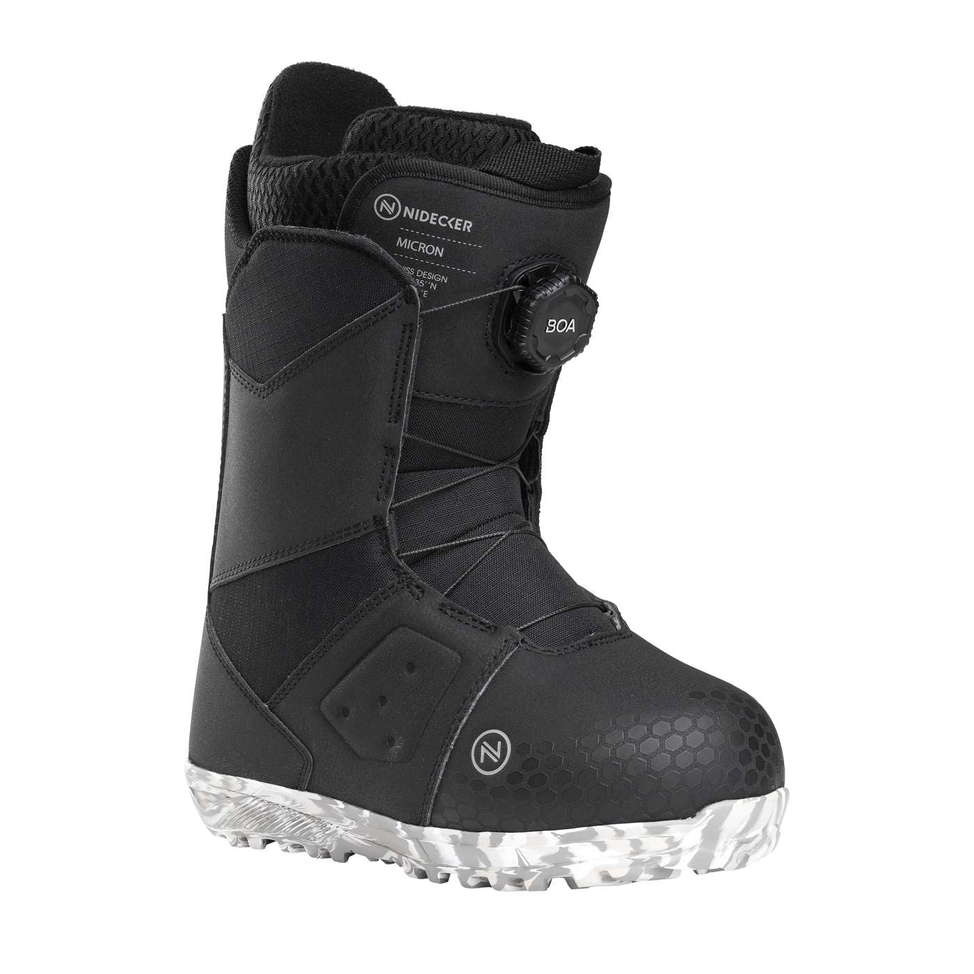 Nidecker Micron 2024 boots snowboard enfant noir waterproof