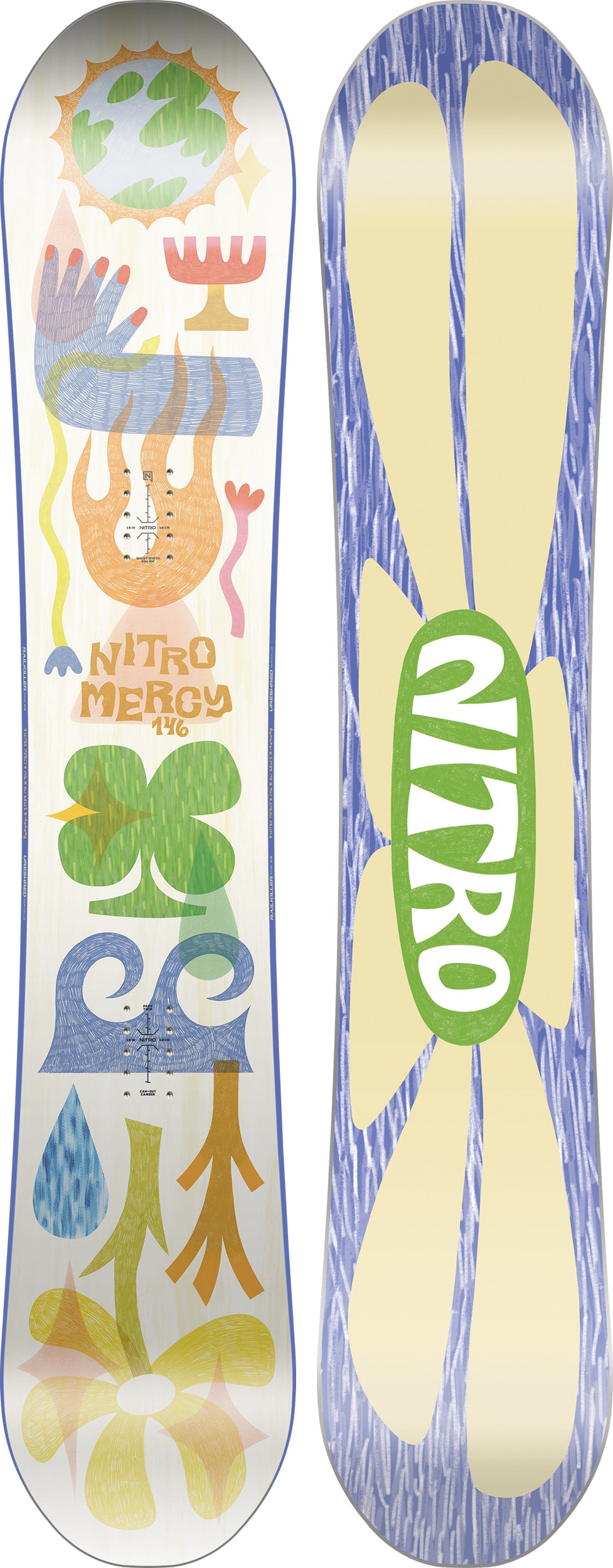 Nitro Mercy snowboard femme 142 freestyle park