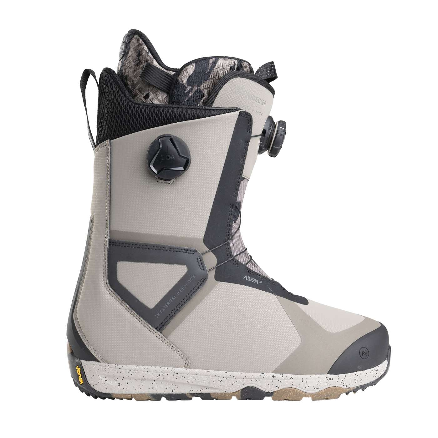 Nidecker Kita 2025 boots snowboard Ejack Camo double Boa