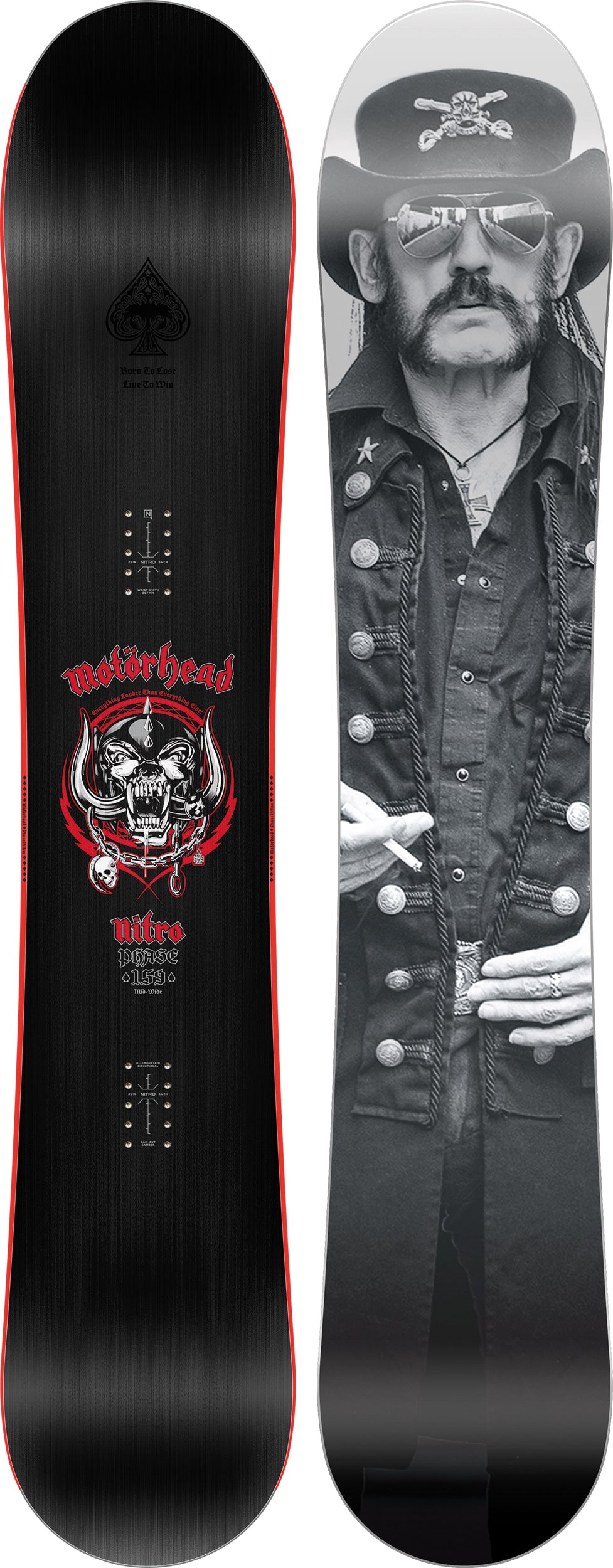 Nitro Phase x Motorhead snowboard 155 polyvalent